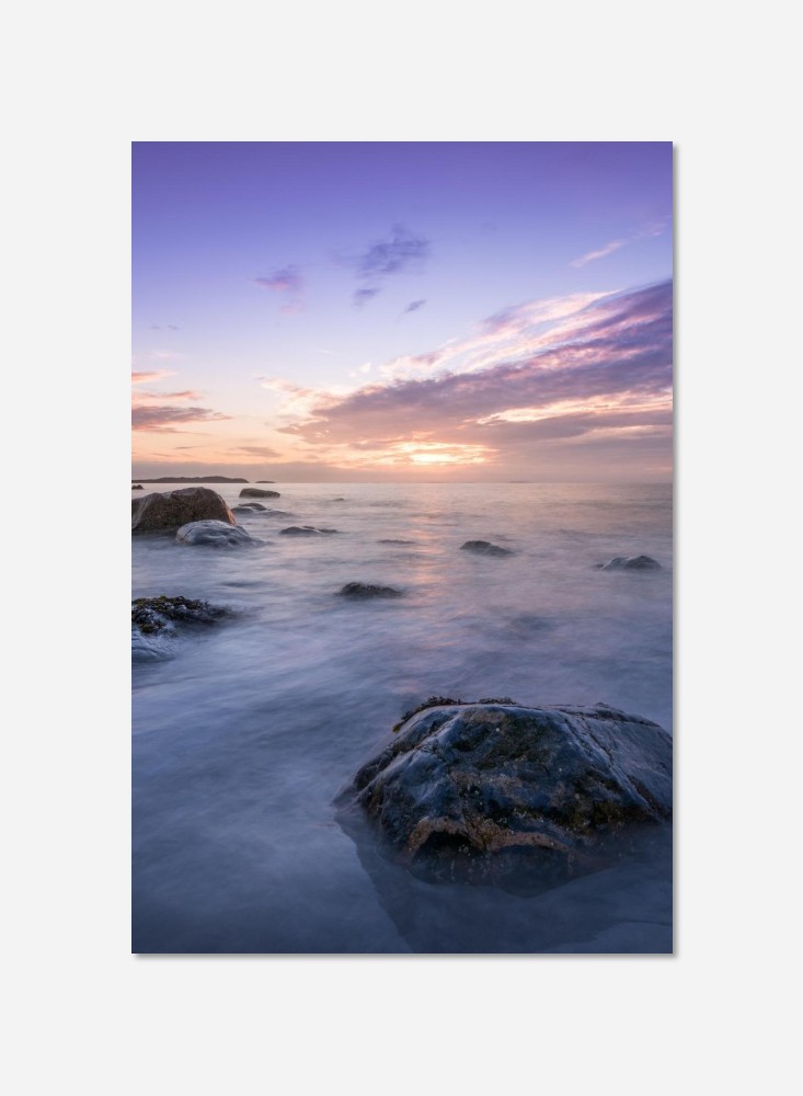 Roches au crépuscule