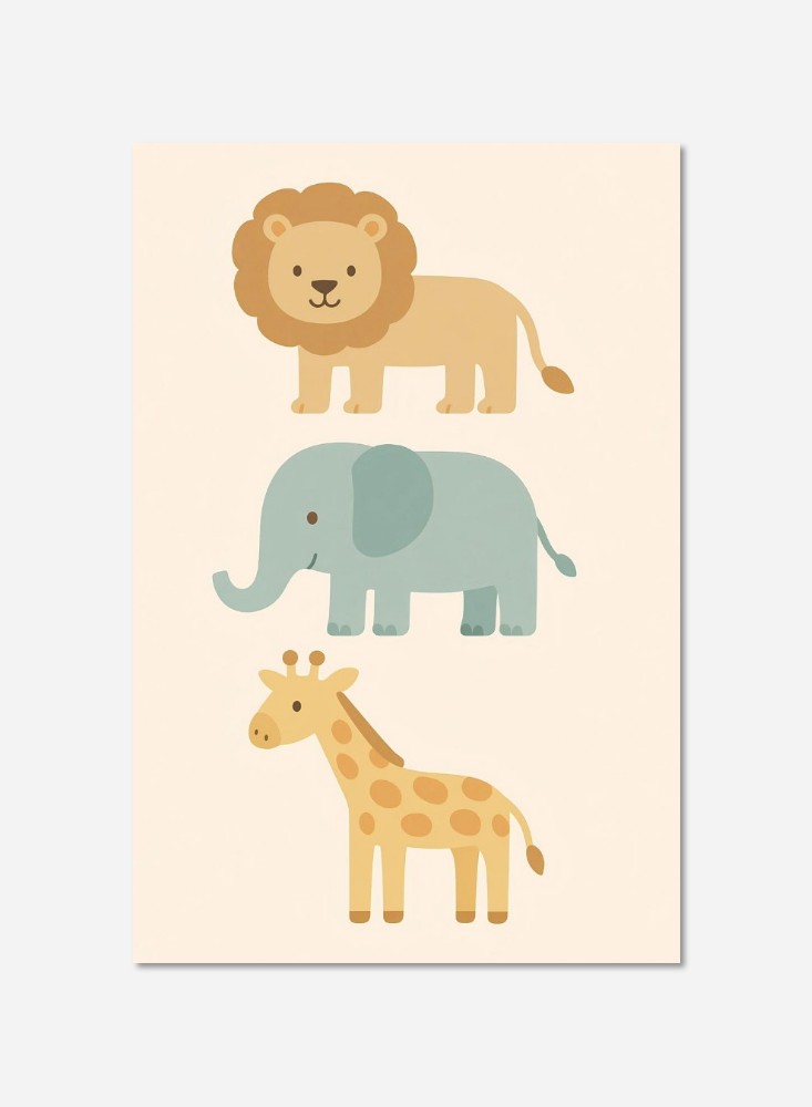 Les 3 animaux de la savane